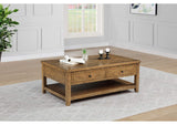 710545 Payne 48-inch Mobile Lift Top Coffee Table Distressed Brown