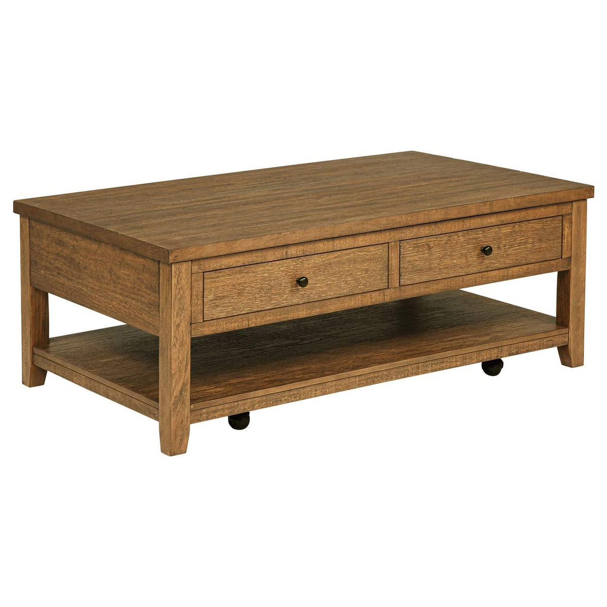 710545 Payne 48-inch Mobile Lift Top Coffee Table Distressed Brown