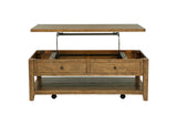 710545 Payne 48-inch Mobile Lift Top Coffee Table Distressed Brown