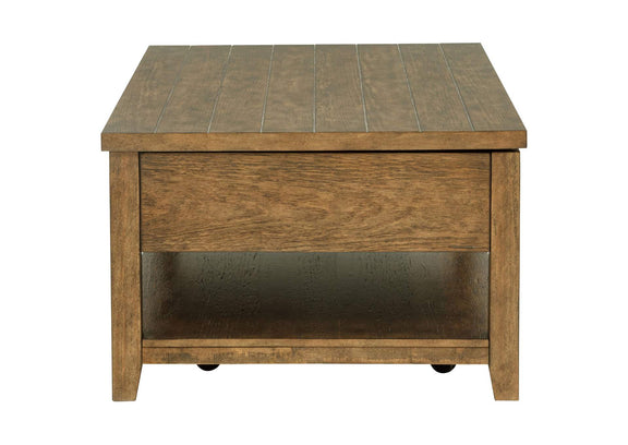 710545 Payne 48-inch Mobile Lift Top Coffee Table Distressed Brown