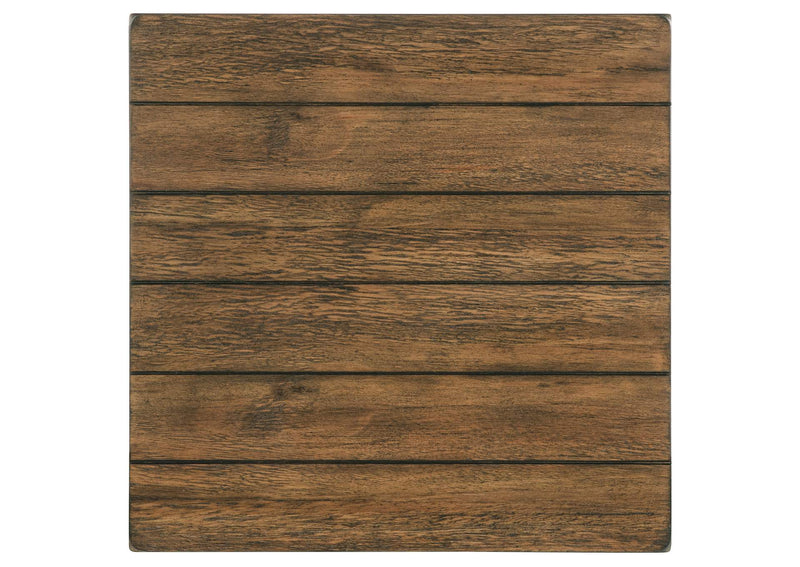 710547 Payne 1-drawer Wood End Table with Shelf Distressed Brown