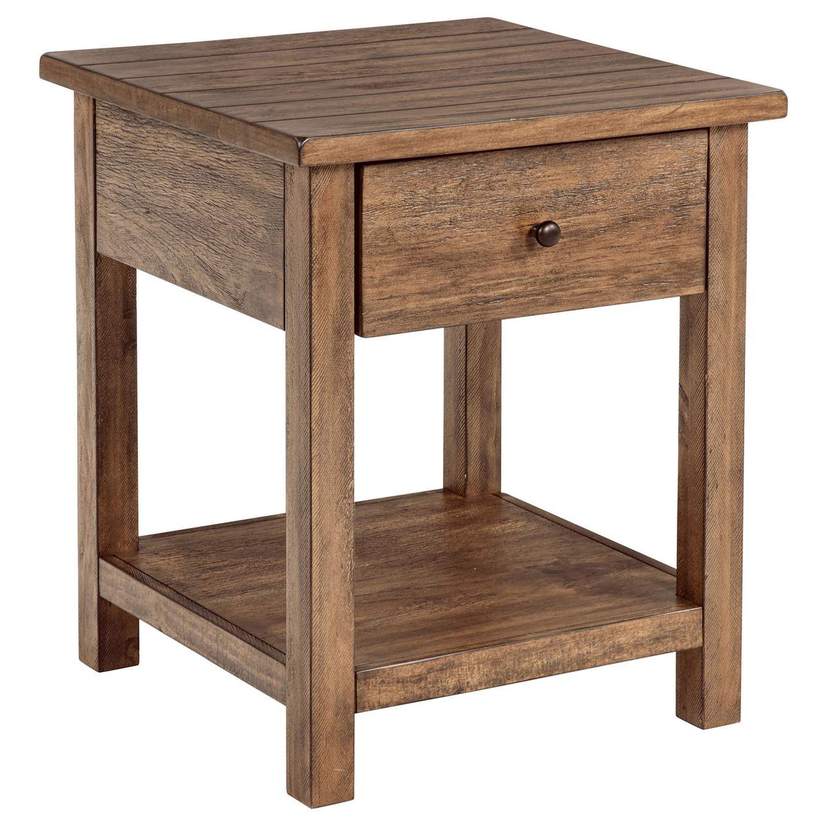 710548-S2 Payne 2-piece Coffee and 1-drawer End Table Set Brown
