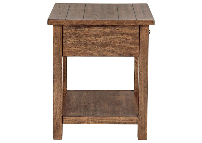 710548-S2 Payne 2-piece Coffee and 1-drawer End Table Set Brown
