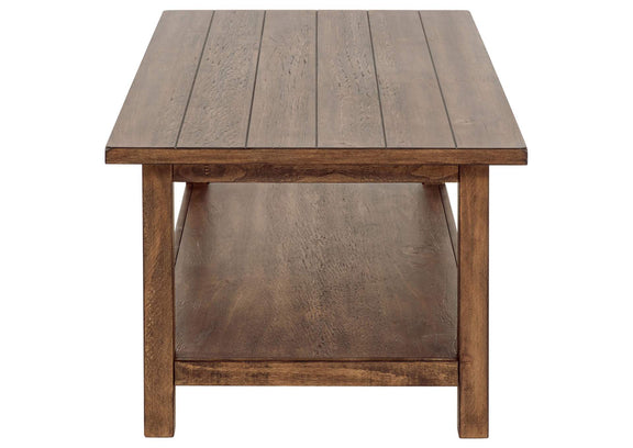 710548-S3 Payne 3-piece Coffee and 1-drawer End Table Set Brown