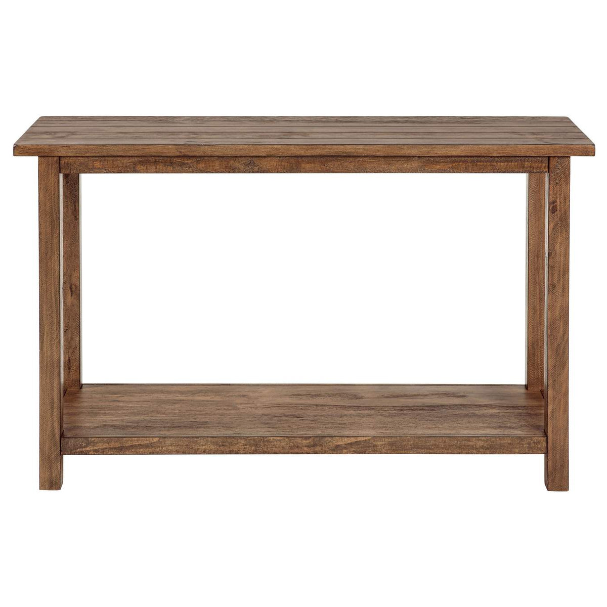 710549 Payne Wood Entryway Sofa Console Table Distressed Brown