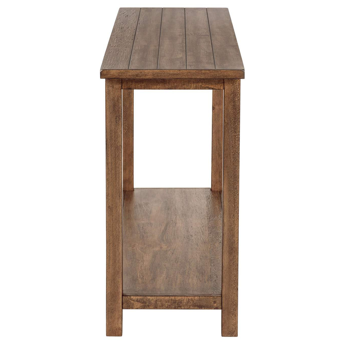 710549 Payne Wood Entryway Sofa Console Table Distressed Brown