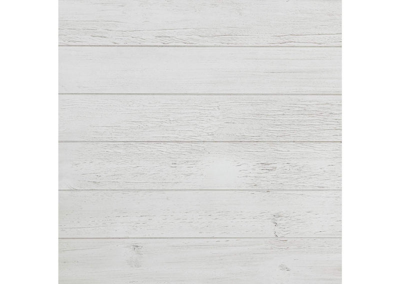 710556 Payne Wood End Table with Shelf Distressed White