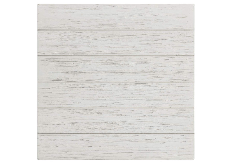 710557 Payne 1-drawer Wood End Table with Shelf Distressed White