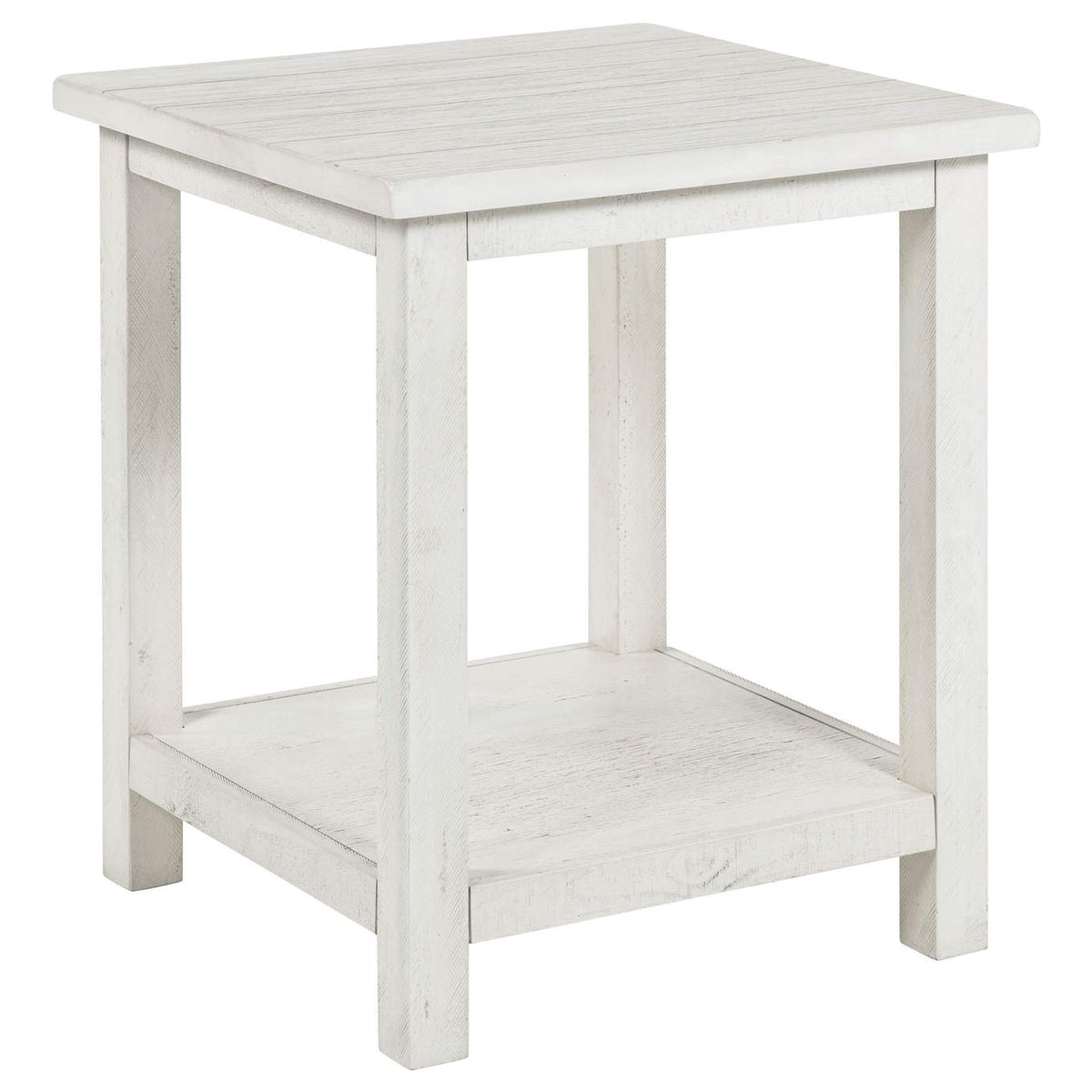 710558-S2A Payne 2-piece Coffee and End Table Set Distressed White