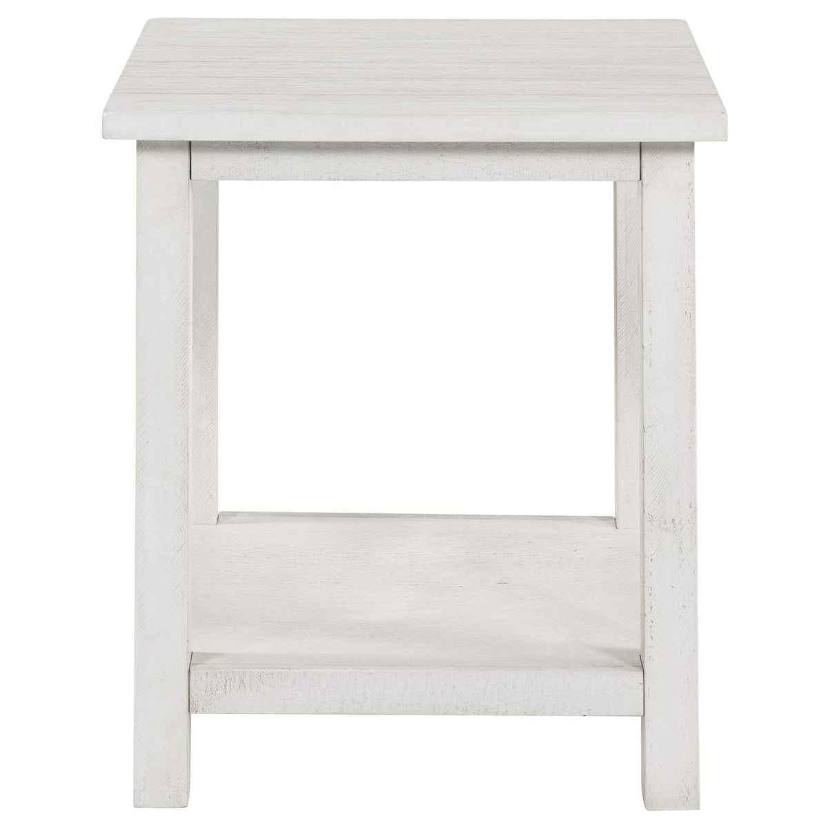 710558-S2A Payne 2-piece Coffee and End Table Set Distressed White