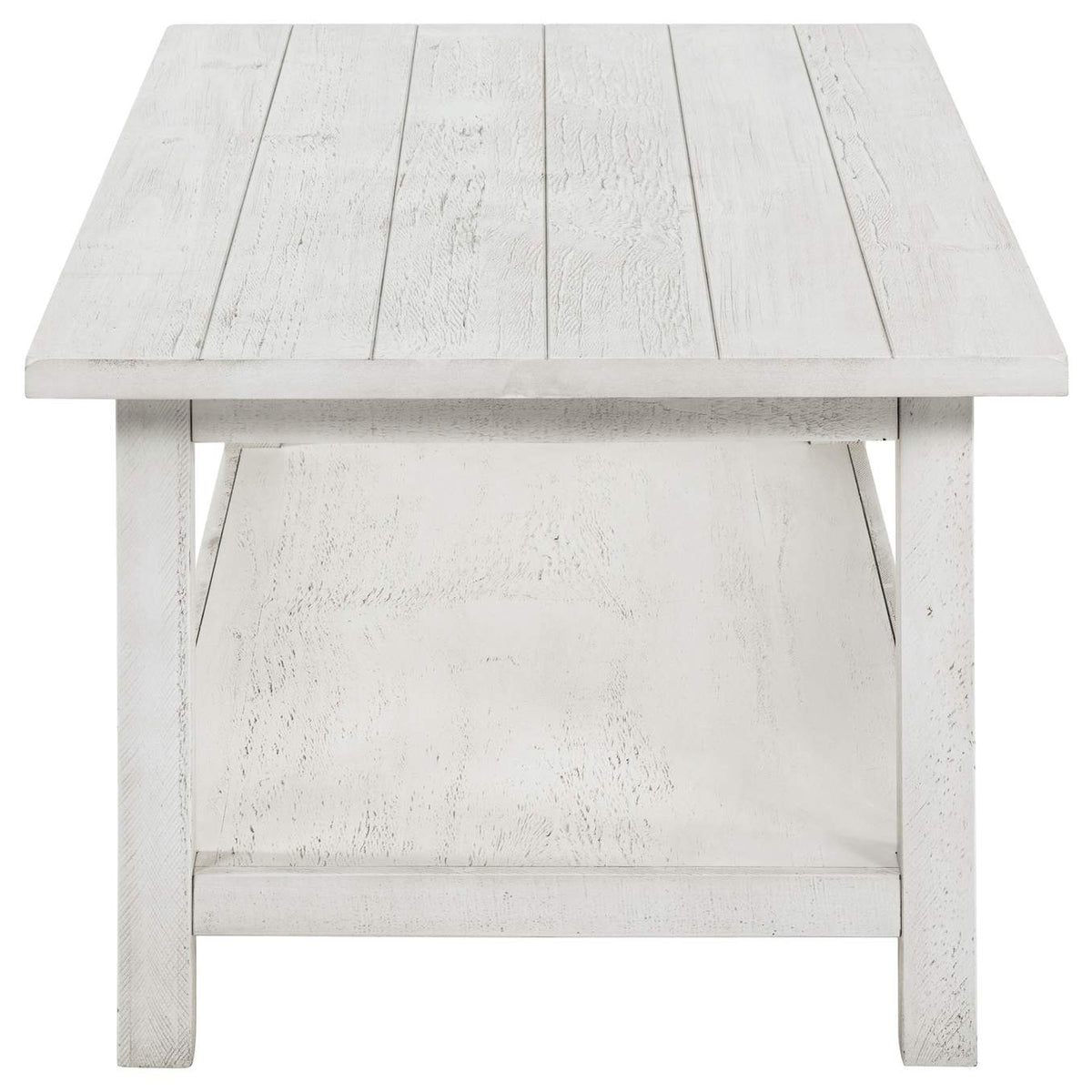 710558-S2A Payne 2-piece Coffee and End Table Set Distressed White
