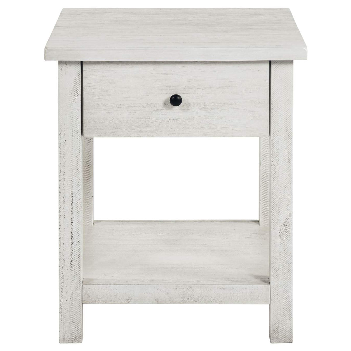 710558-S2 Payne 2-piece Coffee and 1-drawer End Table Set White