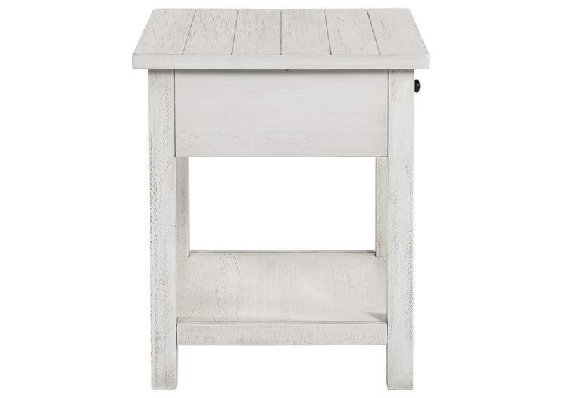 710558-S2 Payne 2-piece Coffee and 1-drawer End Table Set White