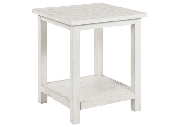 710558-S3A Payne 3-piece Coffee and End Table Set Distressed White