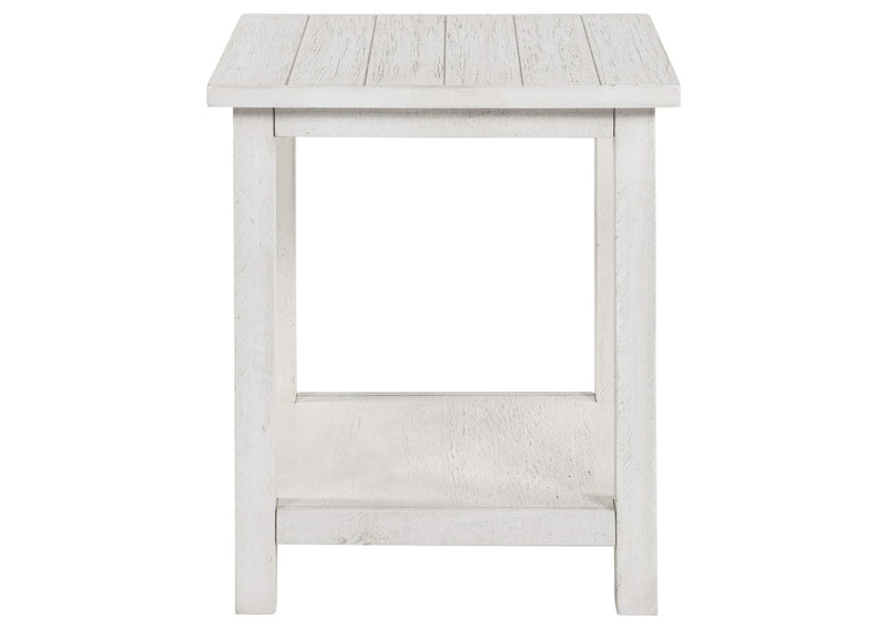 710558-S3A Payne 3-piece Coffee and End Table Set Distressed White