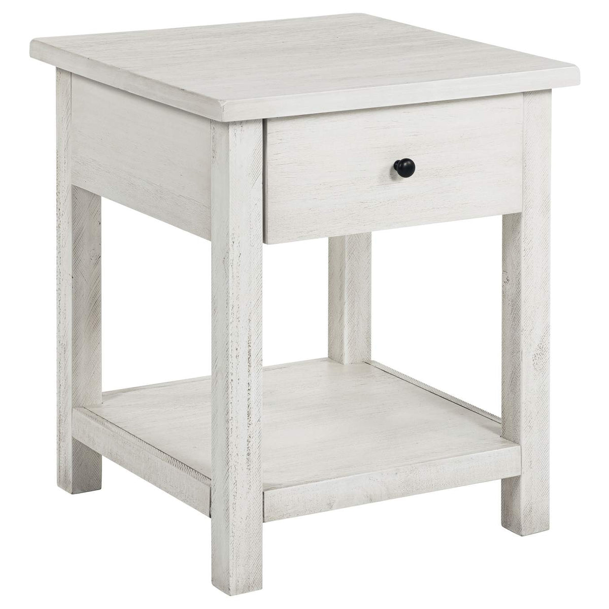 710558-S3 Payne 3-piece Coffee and 1-drawer End Table Set White