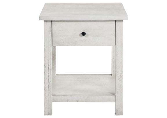 710558-S3 Payne 3-piece Coffee and 1-drawer End Table Set White