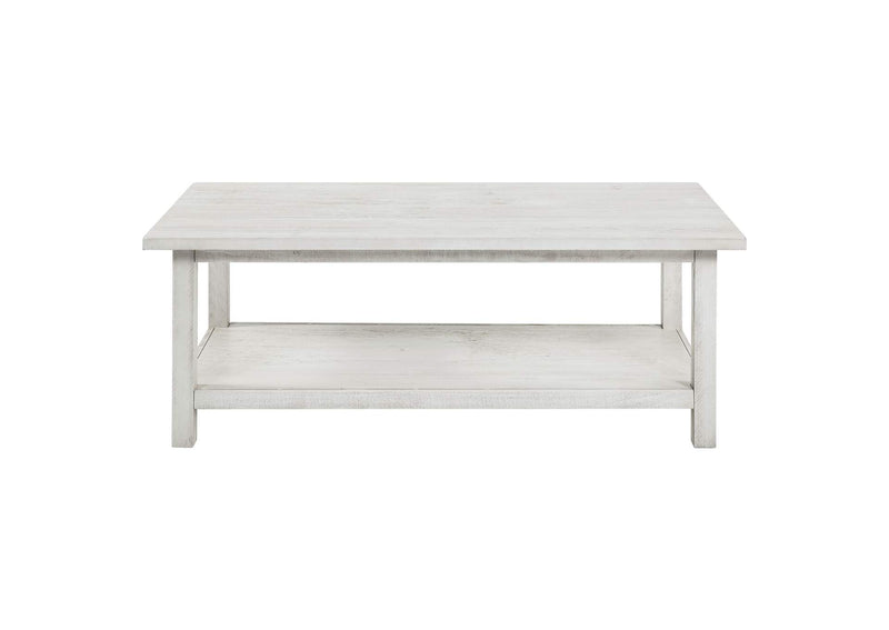 710558-S3 Payne 3-piece Coffee and 1-drawer End Table Set White