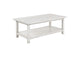 710558 Payne Wood Coffee Table with Shelf Distressed White