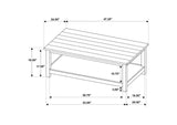 710558 Payne Wood Coffee Table with Shelf Distressed White