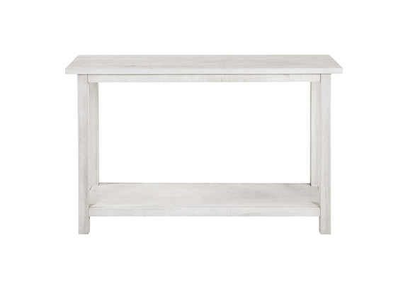 710559 Payne Wood Entryway Sofa Console Table White