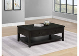 710565 Payne 48-inch Mobile Lift Top Coffee Table Distressed Java