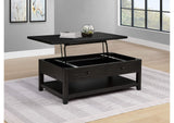710565 Payne 48-inch Mobile Lift Top Coffee Table Distressed Java