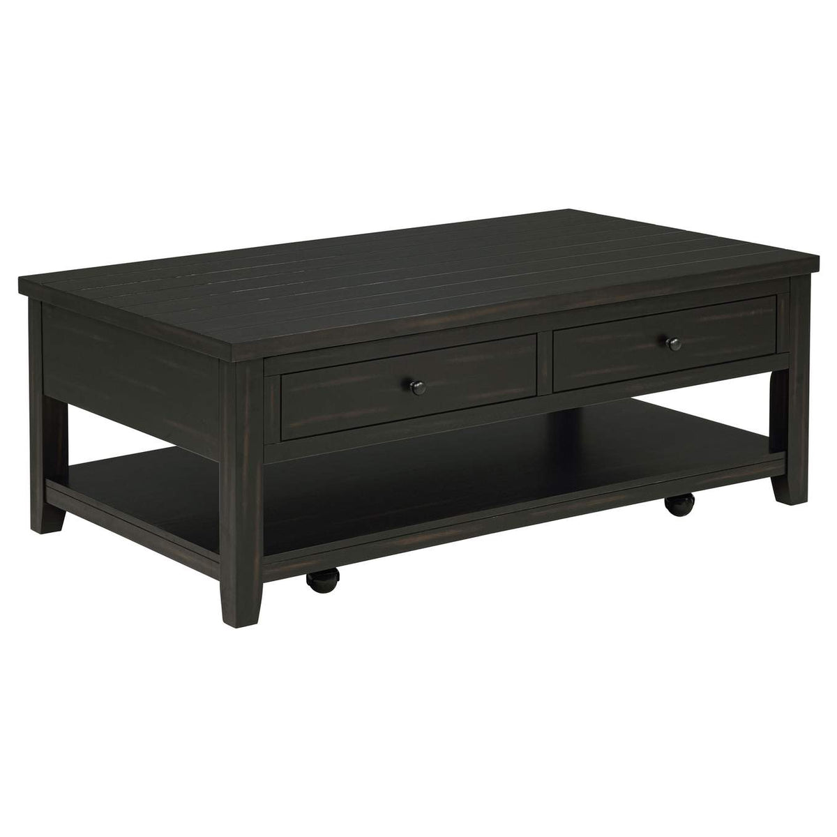 710565 Payne 48-inch Mobile Lift Top Coffee Table Distressed Java