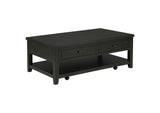 710565 Payne 48-inch Mobile Lift Top Coffee Table Distressed Java