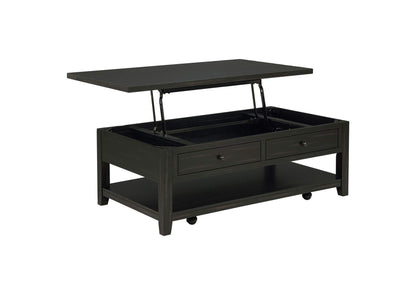710565 Payne 48-inch Mobile Lift Top Coffee Table Distressed Java