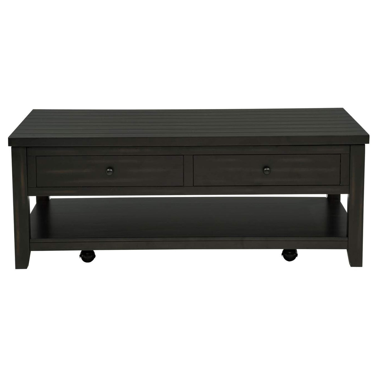 710565 Payne 48-inch Mobile Lift Top Coffee Table Distressed Java