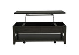 710565 Payne 48-inch Mobile Lift Top Coffee Table Distressed Java