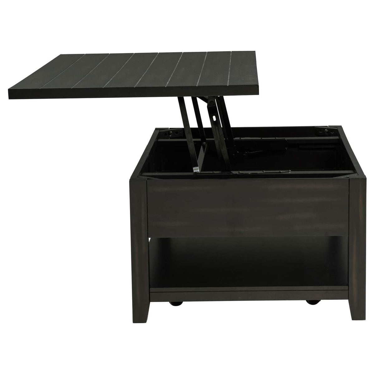 710565 Payne 48-inch Mobile Lift Top Coffee Table Distressed Java