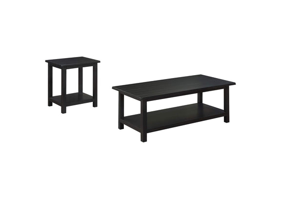 710568-S2A Payne 2-piece Coffee and End Table Set Distressed Java