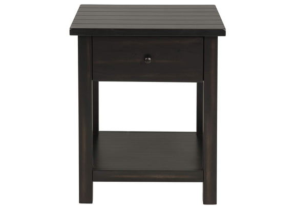 710568-S2 Payne 2-piece Coffee and 1-drawer End Table Set Java