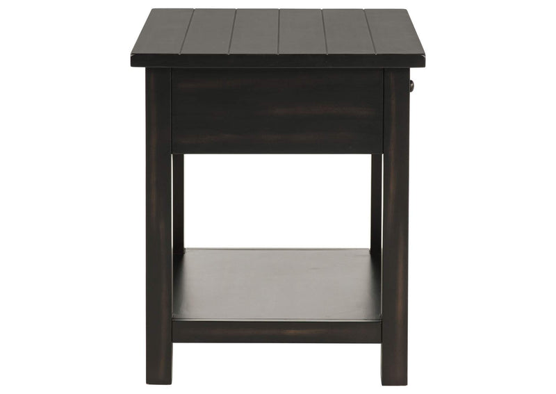 710568-S2 Payne 2-piece Coffee and 1-drawer End Table Set Java