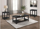 710568-S3A Payne 3-piece Coffee and End Table Set Distressed Java