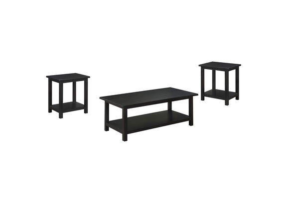 710568-S3A Payne 3-piece Coffee and End Table Set Distressed Java