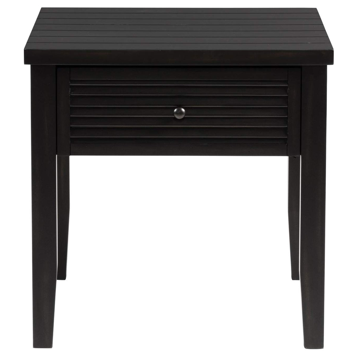 710577 Concord 1-drawer Square End Table Distressed Java