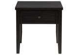 710577 Concord 1-drawer Square End Table Distressed Java
