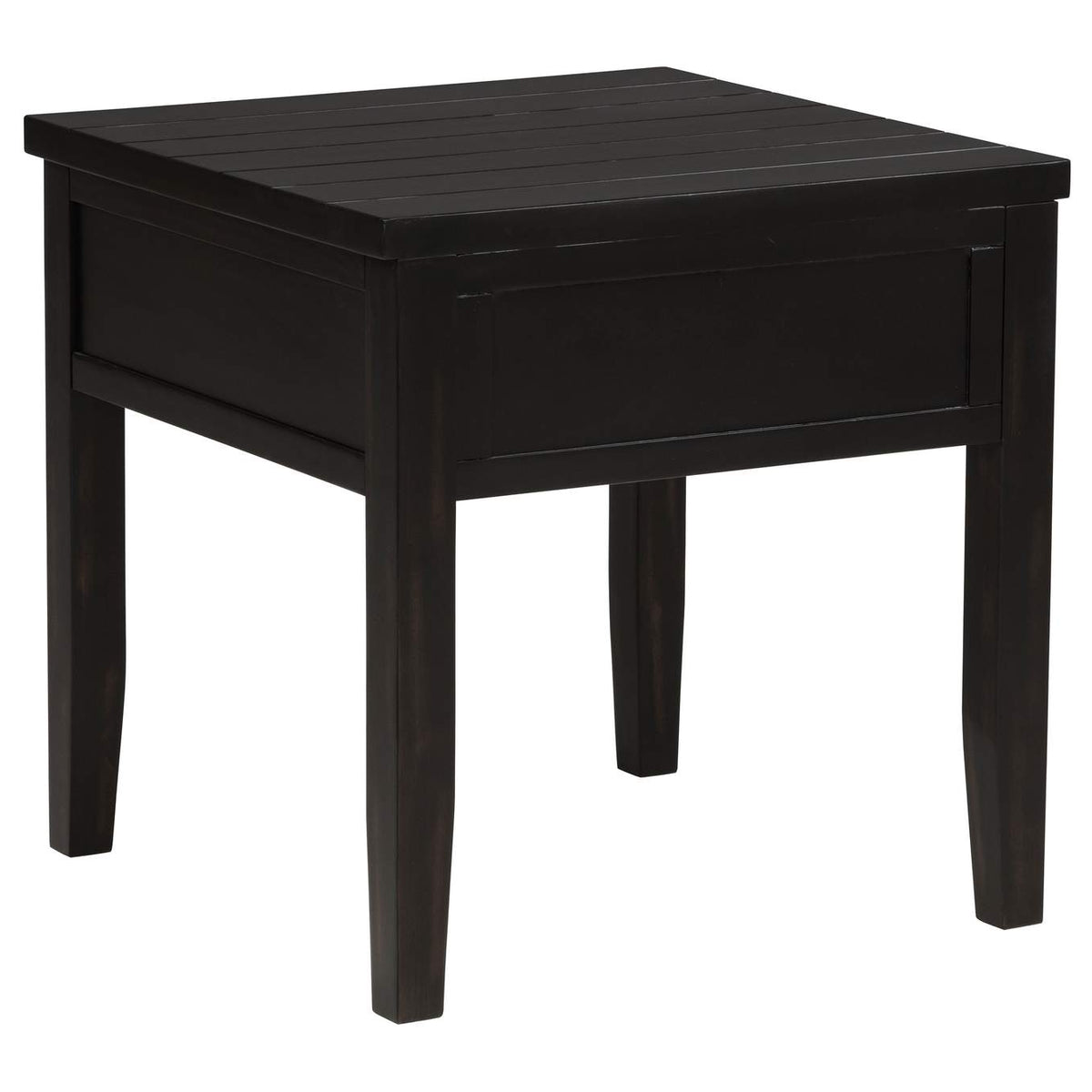 710577 Concord 1-drawer Square End Table Distressed Java