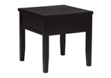 710577 Concord 1-drawer Square End Table Distressed Java