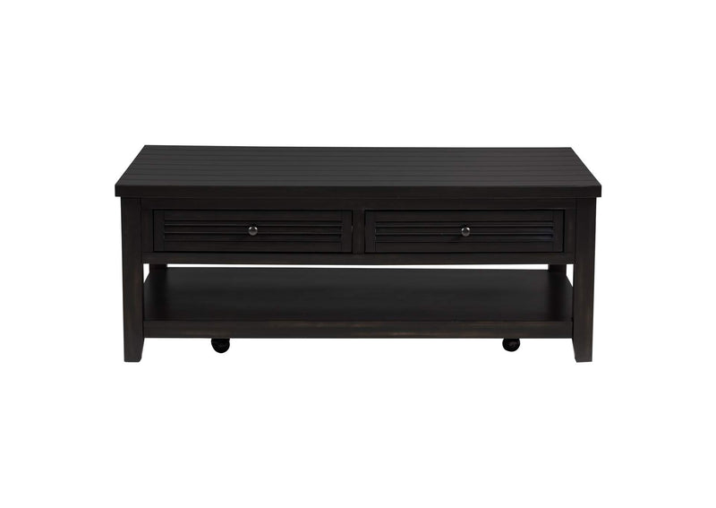 710578-S3 Concord 3-piece Coffee and End Table Set Distressed Java