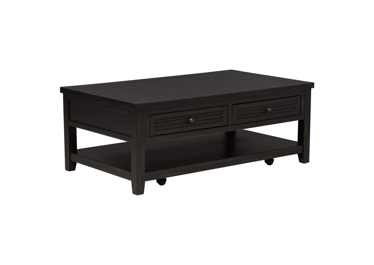 710578 Concord 2-drawer Rectangular Coffee Table Distressed Java