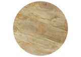 710608-S2 Touhy 2-piece Round Coffee and End Table Set Natural Mango
