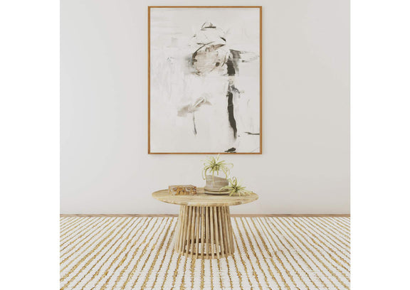 710608 Touhy Round Solid Wood Cocktail Coffee Table Natural Mango