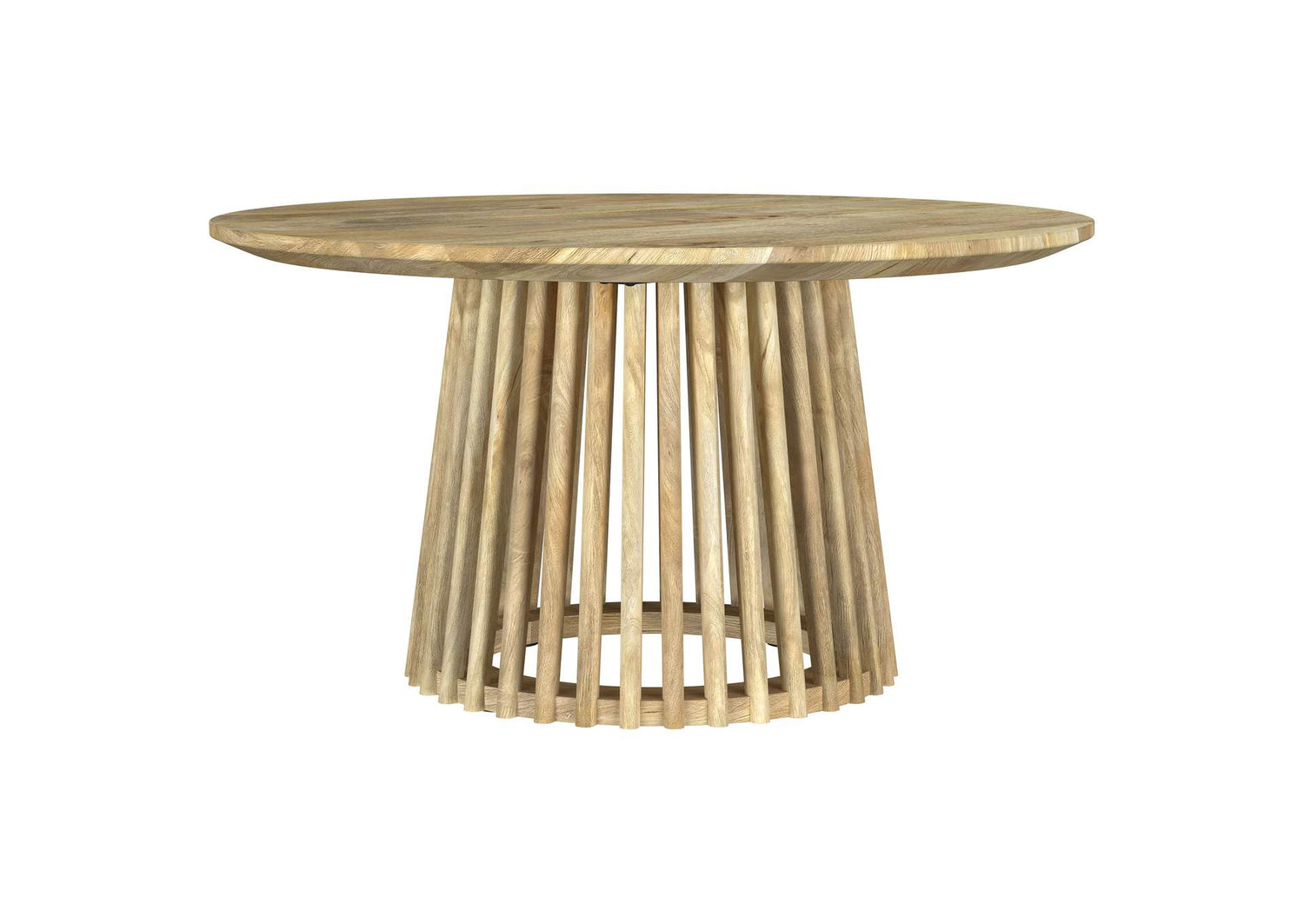 710608 Touhy Round Solid Wood Cocktail Coffee Table Natural Mango
