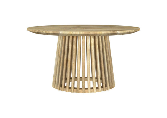 710608 Touhy Round Solid Wood Cocktail Coffee Table Natural Mango