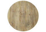 710608 Touhy Round Solid Wood Cocktail Coffee Table Natural Mango