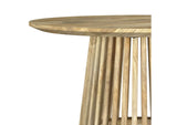 710608 Touhy Round Solid Wood Cocktail Coffee Table Natural Mango